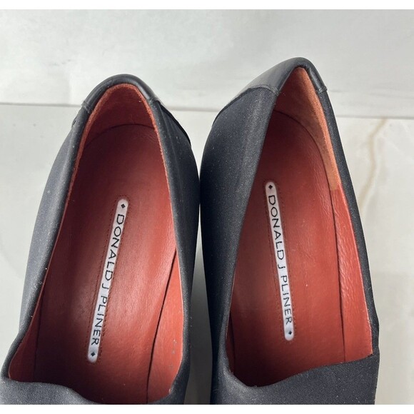 Donald J Pliner Shoes 8.5 N Narrow Black S4 Ideal Wedge Heels Slip On Bootie Wmn - Picture 10 of 11